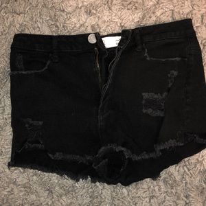 RSQ MAUI HIGH RISE JEAN SHORTS